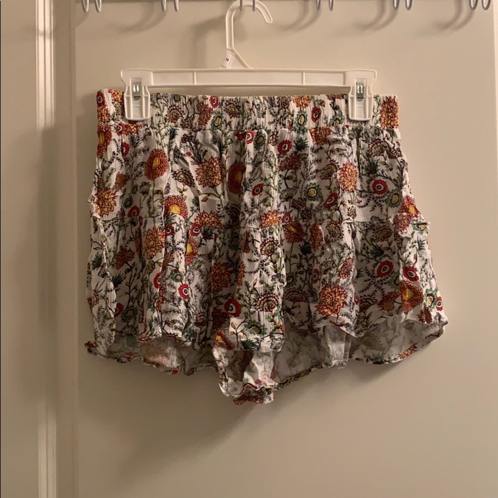 Floral design shorts